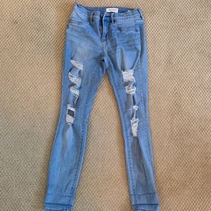 light wash Ripped Pacsun Jeans